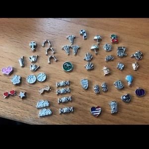 Origami owl charm lot locket necklace cute